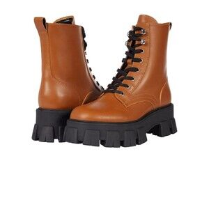 Marc Fisher LTD Happy Leather Bootie 6.5 Medium Natural